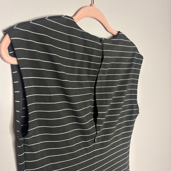 Club Monaco Ponte Knit Green White Striped Maxi Dress Like New Size 6 Women’s - Picture 5 of 6